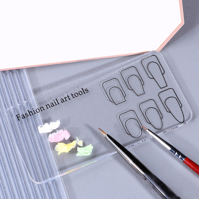 Nail Tech Accessories - Palet pelatihan seni kuku akrilik, alat