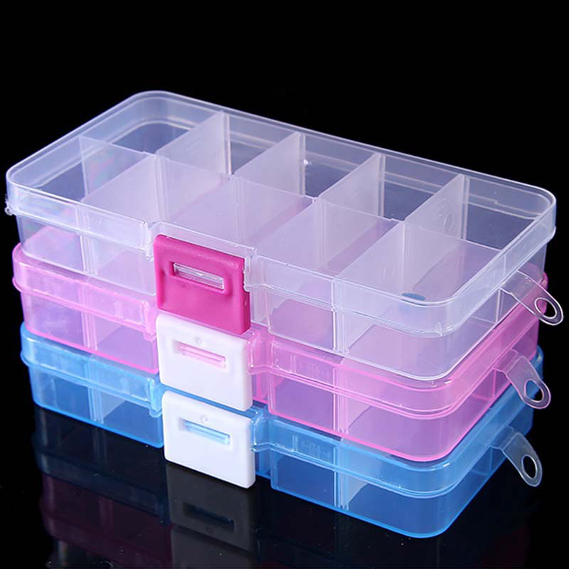 Nail Tech Accessories - Kotak Penyimpanan Penyusun Seni Kuku, 10