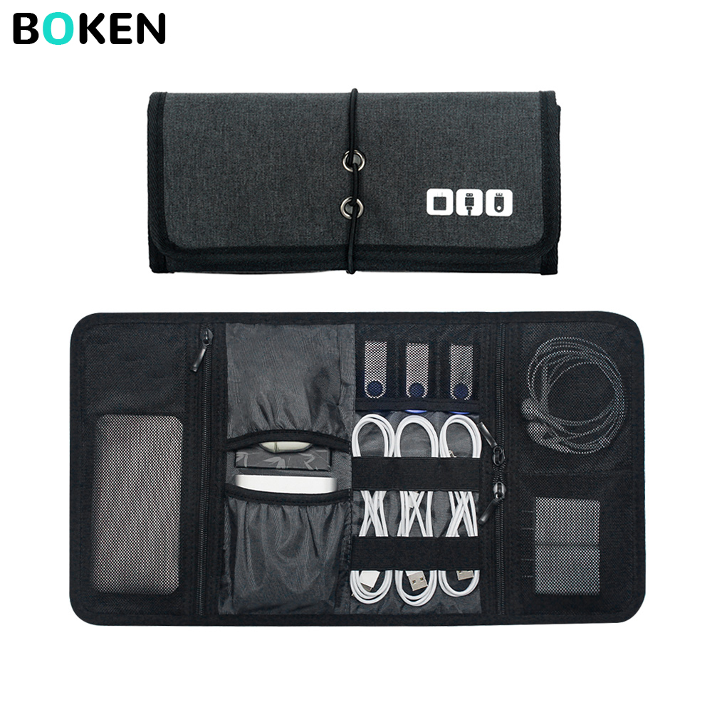 Tech Accessories Travel Bag - Tas Organizer Teknologi Tempat Penyimpanan Kabel