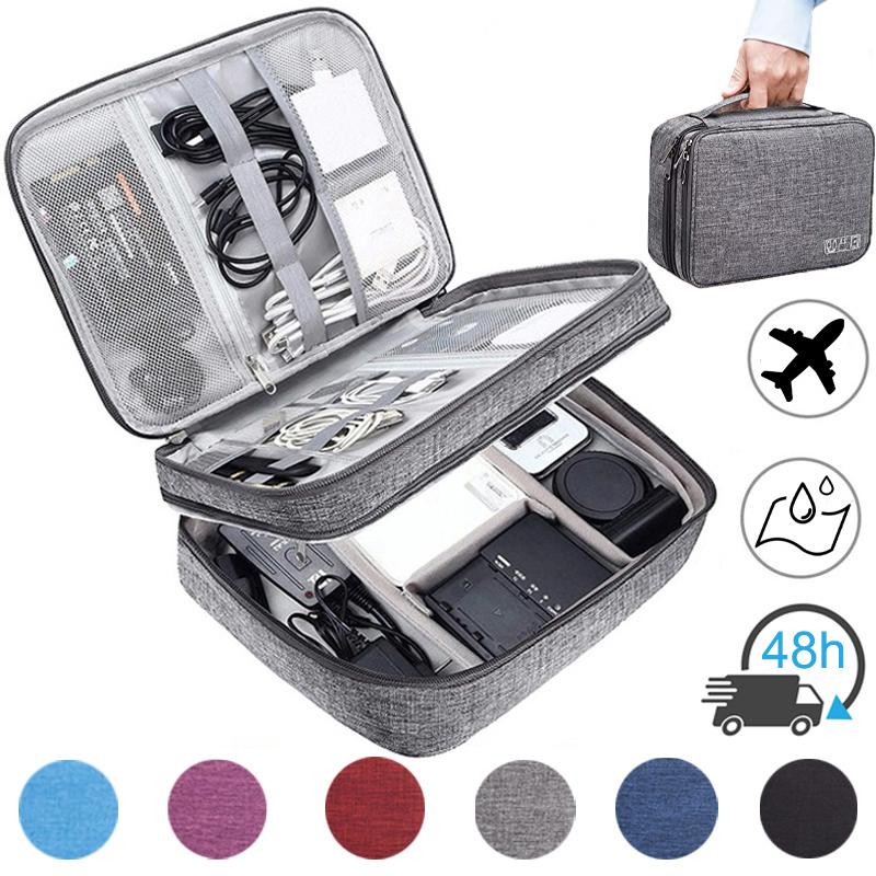 Tech Accessories Wholesale - Tas penyimpanan kabel, pengatur kabel elektronik