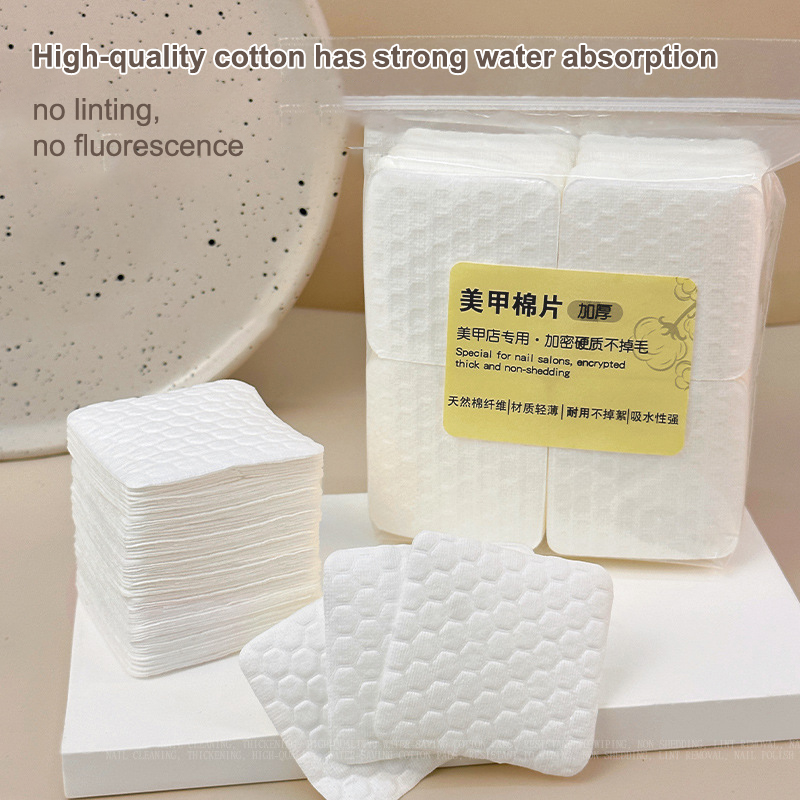 Nail Tech Accessories - 200/500 Buah Bantalan Katun Profesi Penebalan