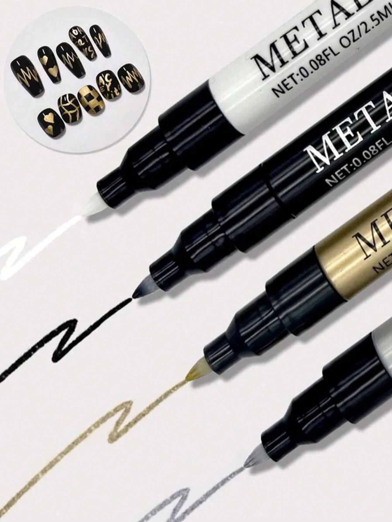 Nail Tech Accessories - Pena Nail Art 0.8mm 1PC, Putih
