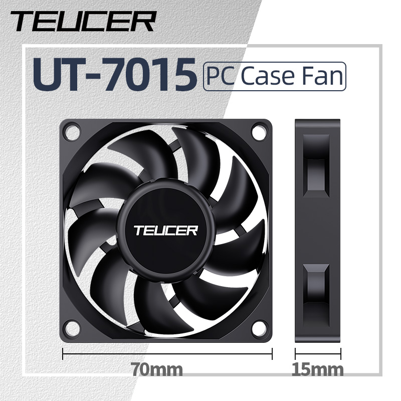 Tech Computer Accessories - Teucer UT-7015 7Cm Kipas Pendingin Chassic
