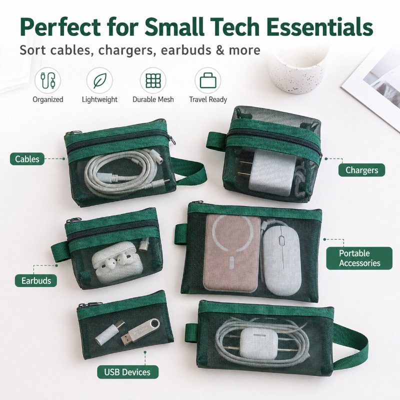 6 Buah Tas Aksesori Teknologi  - Tech Accessories Travel Bag ulasan dan harga