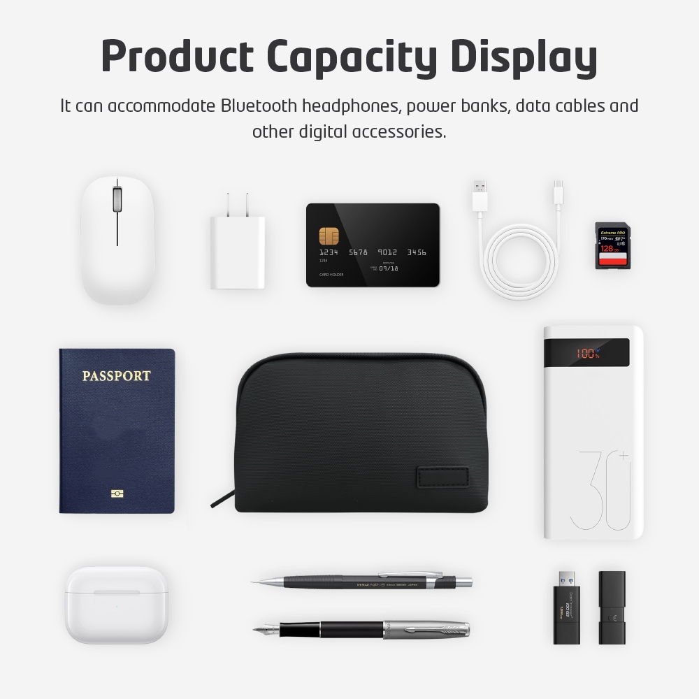 Kantong Teknologi Tahan Air Ri - Tech Accessories Travel Bag ulasan dan harga