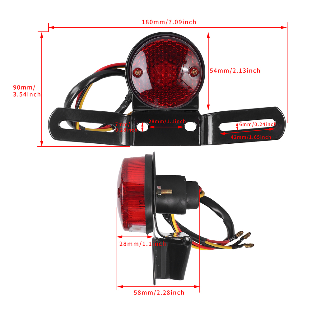 Lampu Belakang Moto Halogen 12 - Tech Computer Accessories ulasan dan harga