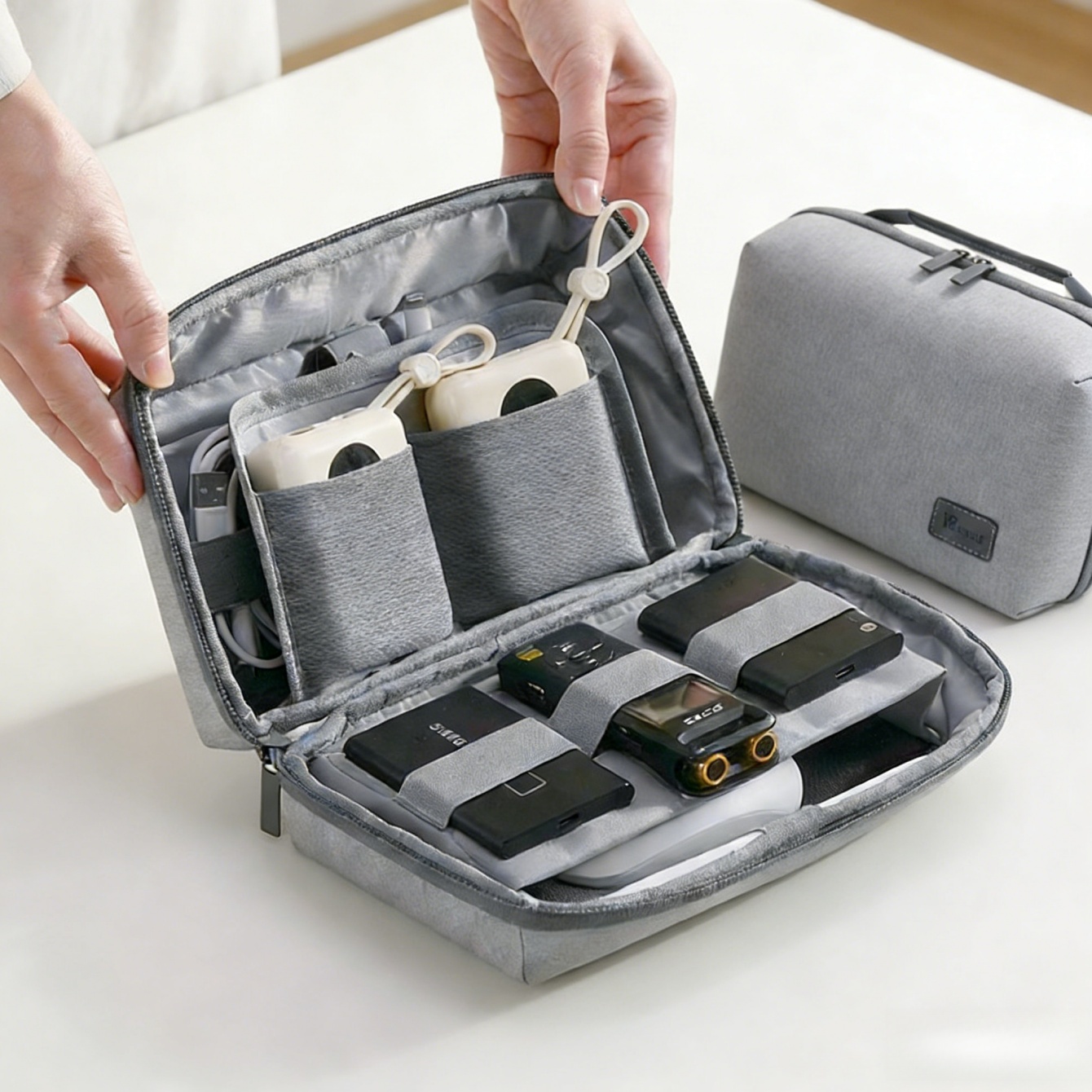1 Buah Tas Travel Organizer El - Tech Accessories Travel Bag ulasan dan harga