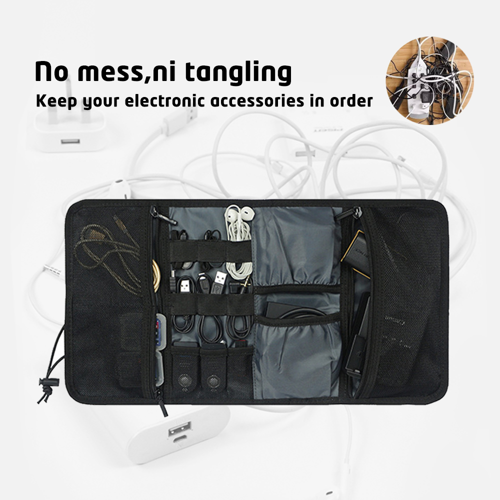 Kantong kabel Organizer elektr - Tech Accessories Travel Bag ulasan dan harga