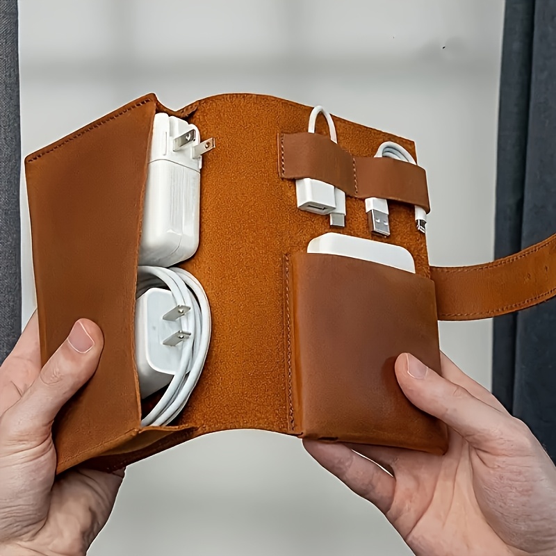 1pc Tas Organizer Kulit untuk  - Tech Accessories Travel Bag ulasan dan harga