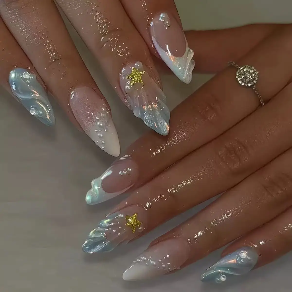 Kuku Palsu French 3D Bentuk Ov - Nail Tech Accessories ulasan dan harga