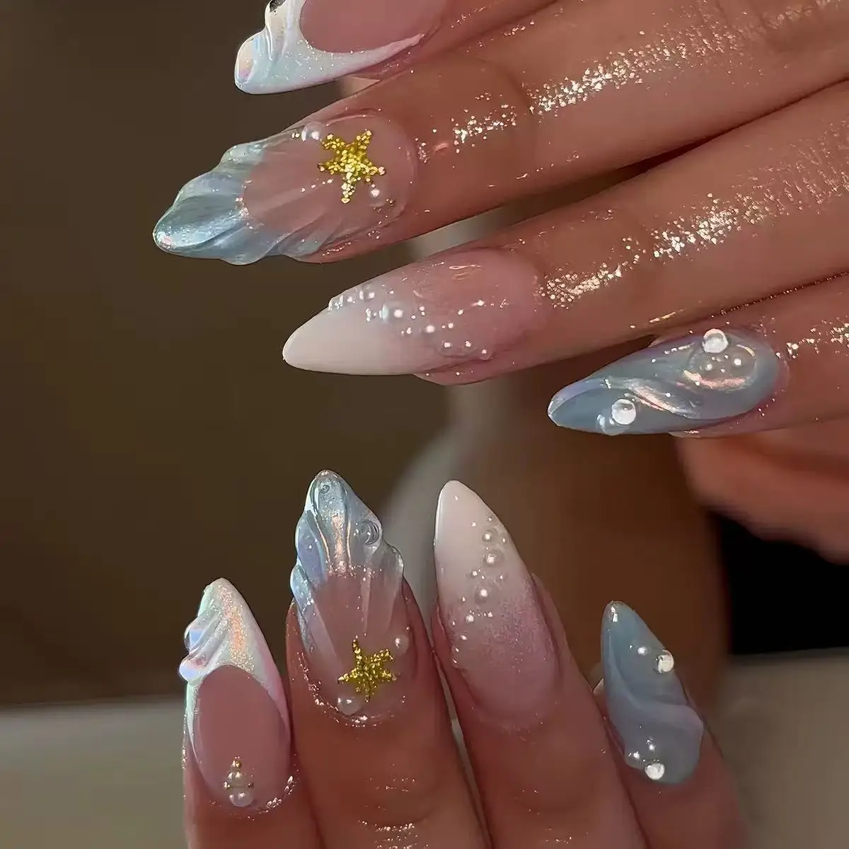 Kuku Palsu French 3D Bentuk Ov - Nail Tech Accessories ulasan dan harga