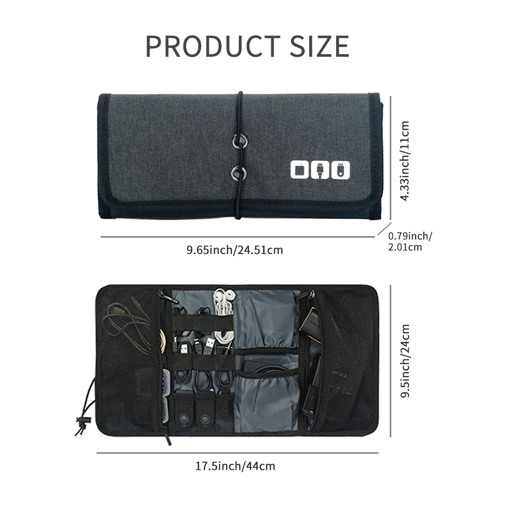 Kantong kabel Organizer elektr - Tech Accessories Travel Bag ulasan dan harga