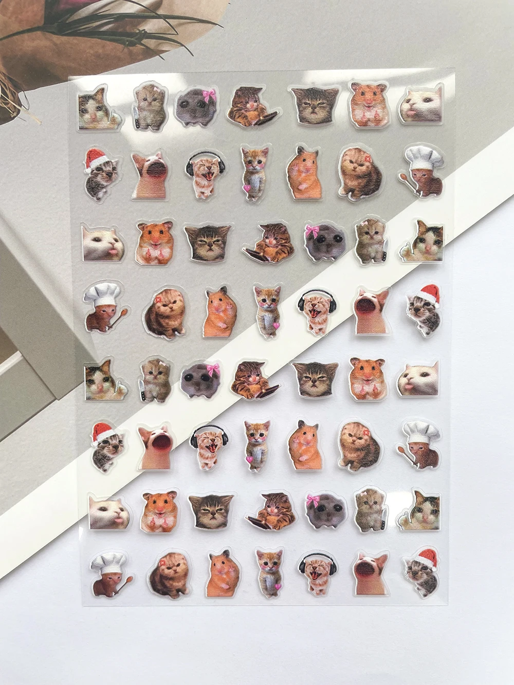 Stiker Mini PVC Lucu Gambar Ku - Nail Tech Accessories ulasan dan harga