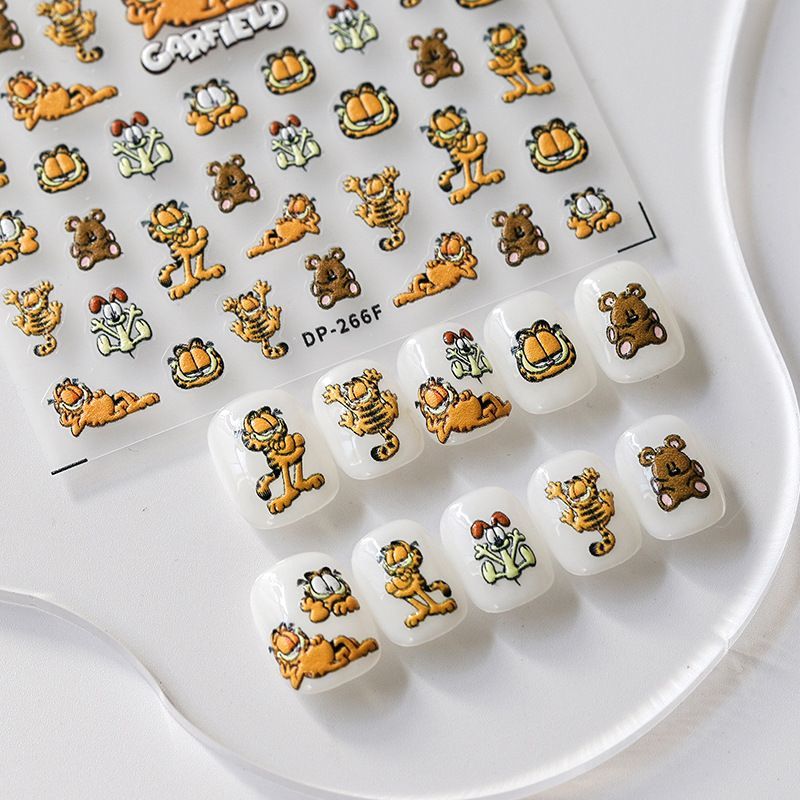 Stiker Relief Kuku Gaya Kartun - Nail Tech Accessories ulasan dan harga